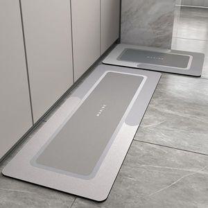 폭신한 소프트 규조토 발매트 2종 세트 그레이  주방