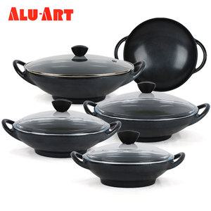 알루아트 캐스트웍 궁중전골 세라믹코팅 파이렉스유리뚜껑 찌개냄비 볶음웍 양수 파스타