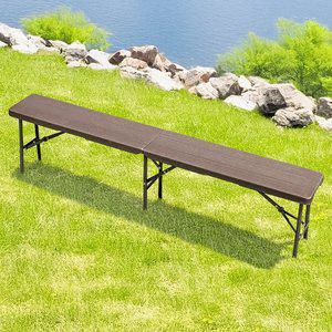 [공간미가구]아웃라이프 1800 벤치 간이 커피숍 휴대용 인테리어 브로몰딩 카페 야외 접이식