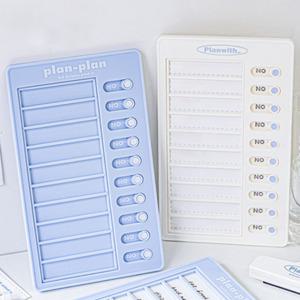 예쁜 파스텔 체크 투두 리스트 보드 스케줄 메모 계획표