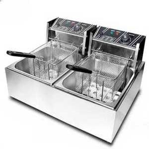 튀김기 업소용 주방도구 대용량 2구 전기 치킨 PC방