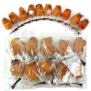 카피바라 헤어핀 30개묶음 캐릭터 집게핀 클립 액세서리 삔 앞머리 장식삔 헤어 머리핀 