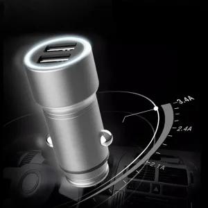 (풀메탈 듀얼충전기) 풀메탈 고속충전 시거잭 충전기 차량용 소켓 USB CA04/차량3구소켓/시거짹2구