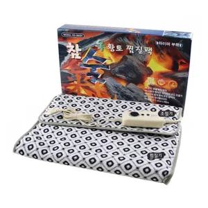 참숯 1인용 허리찜질매트 시간조절 등찜질기 전기온열패드