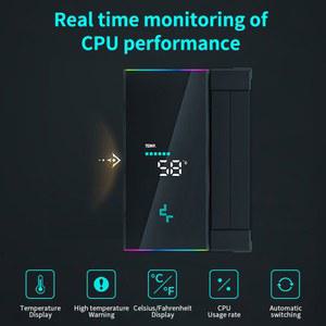 파이프 115X TDP ATX A1700 PCOOL PC AK500S AM5 냉각 라디에이터 AM4 디스플레이 240W 1200 쿨러 디지털