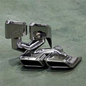 INTEC FH 터보 실버 듀얼팁 머플러커터 좌 우 한셋트