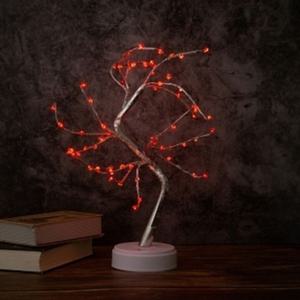 나무 LED 무드등(하트) USB 무선 테이블 인테리어 조명