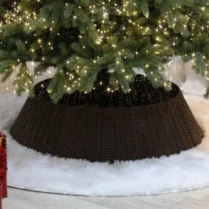 크리스마스 트리 하단 다리 스커트 커버 덮개 네츄럴 86x23cm  210-250cm 용) 3컬러 장식 소품 용품 데코