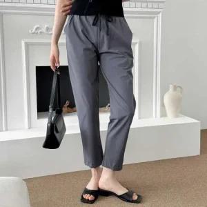 [오노마] ONM 얇은 여름 아이스 배기팬츠 밴딩바지 작업복 편한바지  16079223)