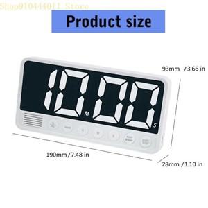 28GF 대형 LED 디스플레이 타이머 강의실 홈 탁상용 마그네틱 타이머 요리 디지털 타이머 스톱워치 용 타이