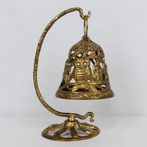 앤틱장식품 수공예 황동 부엉이 캔들 조각상 장식품 인테리어소품