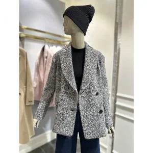 시슬리 알파카 헤링본 더블 자켓형코트 SACT47361