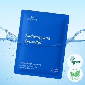 메네페르 히알루론산 수분 마스크팩 30g 5매입 저자극 세미겔 비건 원단 속건조 보습팩