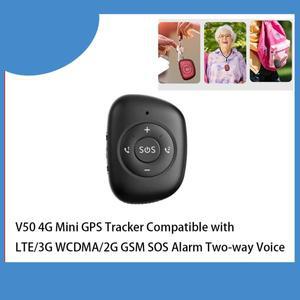 SOS 통화 기능이  개인 GPS 추적 펜던트 알람 V50 2G 3G 4G 가을 노인용 볼륨 버튼