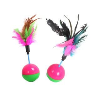 2개)펑키 깃털오뚜기 색상랜덤발송 강아지 반려견 애견 고양이 반려묘 애묘 배변 급식기 밥그릇