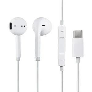 펭카버즈 C타입 유선 이어폰 W1004-C 고음질 Hi-Fi 사운드 오픈형 초경량 3버튼 리모컨 마이크 게임·영상·수업용 갤럭시·아이폰 호환