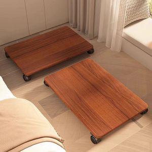 사각 원목 바퀴다이 바닥 이동형 화분 범용 회전 받침대 대형 의자