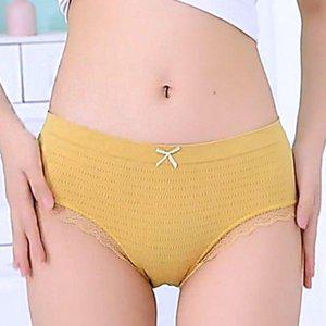 여성 심리 데일리 레이스 언더웨어 노라인 스팬티 언더웨어 무봉제 데일리 모달 팬티 라인 햄 포