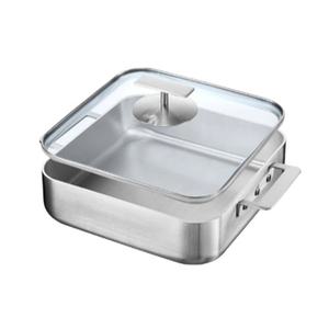 쿡에버 사각팬 글라스 커버 세트