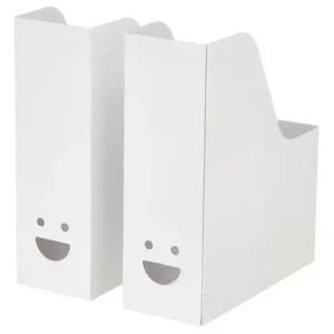 이케아 종이 파일박스 파일꽂이 책장 2개입 세트 샤바