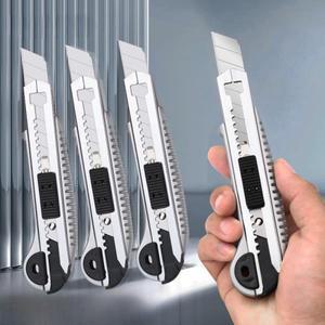 아트 나이프 헤비 듀티 모든 강철 두꺼운 대형 스테인레스 스틸 벽지 칼 산업 등급 내구성  홀더