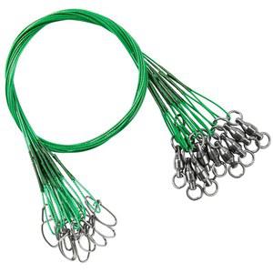 AMY스포츠 소금물 강철 낚시 리더 와이어 스테인리스 회전 낚시 리더 담수 고강도 와이어 리더 루어 블랙 니켈