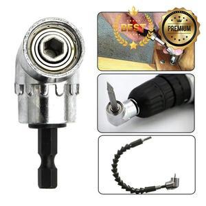 105 ° 앵글 스크루 드라이버 육각 생크 전기 길고 짧은 코너 렌치 조절 가능한 유연한 샤프트