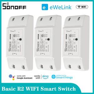 Sonoff Basic R2 Wifi DIY 인터럽터 스마트 리모컨 홈 eWeLink APP 제어 Alexa Google 홈과 함께 작동