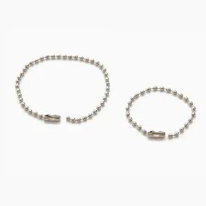 구슬줄 10cm 15cm 50개입 연결줄 악세사리 군번줄 쇠