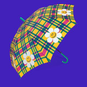 위글위글 자동 대형 장우산 체크 학생 여성 직장 선물