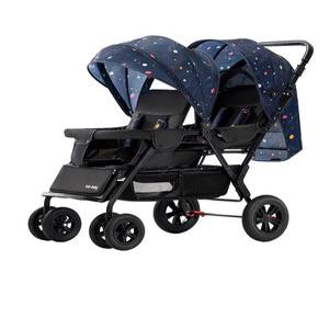 쌍둥이 트윈 경량 연년생 회색 2인용 접이식 시트 카키 고무