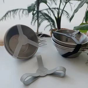 캠핑 시에라컵 실리콘 밴드 고무 테이블웨어 식기 아웃도어