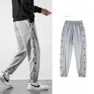 깁스 바지 긴바지 개방형 밴딩 그레이 트임 팬츠 노인