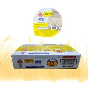 오뚜기밥 흰밥 210g x 12개입