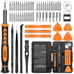 [미국배송] TORX T5 T6 T8 맥북 컴퓨터 노트북 아이폰 PS4 PS5 XBOX 스위치 안경 시계 PC 링 초인종 전자용 소형 정밀 드라이버 세트 JOREST 59PCS