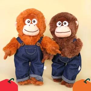 오랑오랑 멜빵바지 오랑우탄 원숭이 인형 28cm