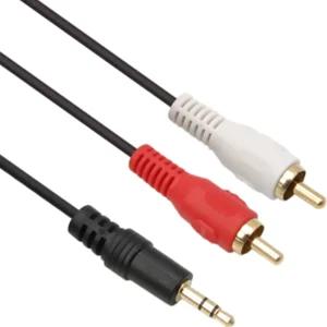 AV단자변환 3.5MM스테레오 TO RCA2선연결 케이블 50CM