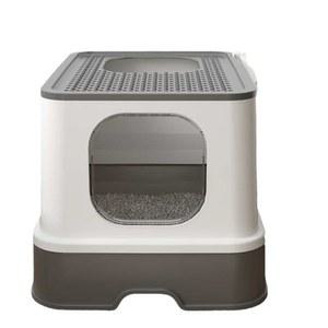 밀폐형 서랍형 반려묘 사각 모래삽 대형 고양이 대형화장실 배변통 1 깨끗 입구