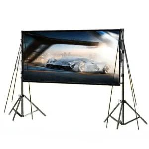 캠핑용 족자 스크린 투영막 이동식 세트 프로젝터 족자형 야외용 빔스크린 이동형 족자스크린