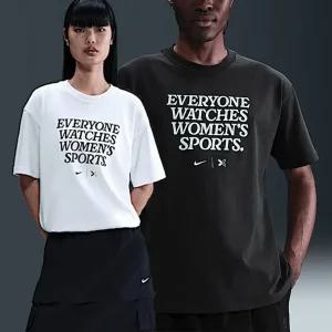 나이키 남녀공용 Everyone Watches Womens Sports 반팔티 IM0560-133 화이트/ IM0560-045 블랙