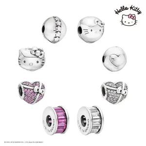 [헬로키티]산리오 헬로키티주얼리 실버 유화 러블리 팔찌참 8종 택1