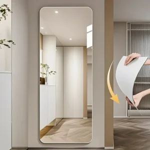 붙이는전신거울 노프레임 부착형 아크릴 미러 스티커 대형