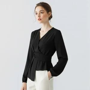 [티뷰] 크로스드레이프블라우스_V5C-CBL003