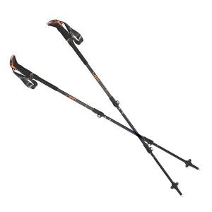 [LEKI] 레키 마카루 라이트 3단 등산 스틱 지팡이 폴대 블랙 오렌지 65221082