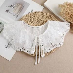 고품질 레이스 리본 페이크 카라 흰색카라 넥케이프 가짜카라 블라우스카라 페이크넥 레이스카라 (WFJG2ZO)