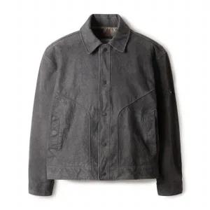 [롯데백화점]시리즈 누벅 양가죽 트러커 자켓(SAUDS25201GYX)