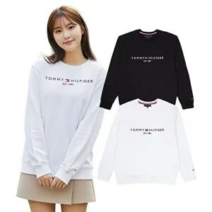 [타미힐피거]타미힐피거 공용 자수 맨투맨 스웨트셔츠