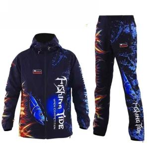 기모 겨울 낚시복 상하의 상하 자켓 바람막이 세트 블랙 낚시 방한