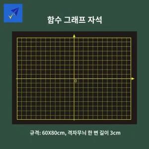 마그네틱 자석칠판 좌표축 자석 포물선축 접이식 눈금