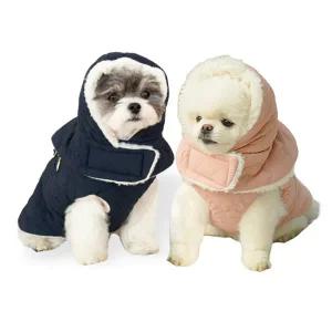 초코펫하우스 강아지 (패딩점퍼+모자세트) 핑크 사이즈 택1